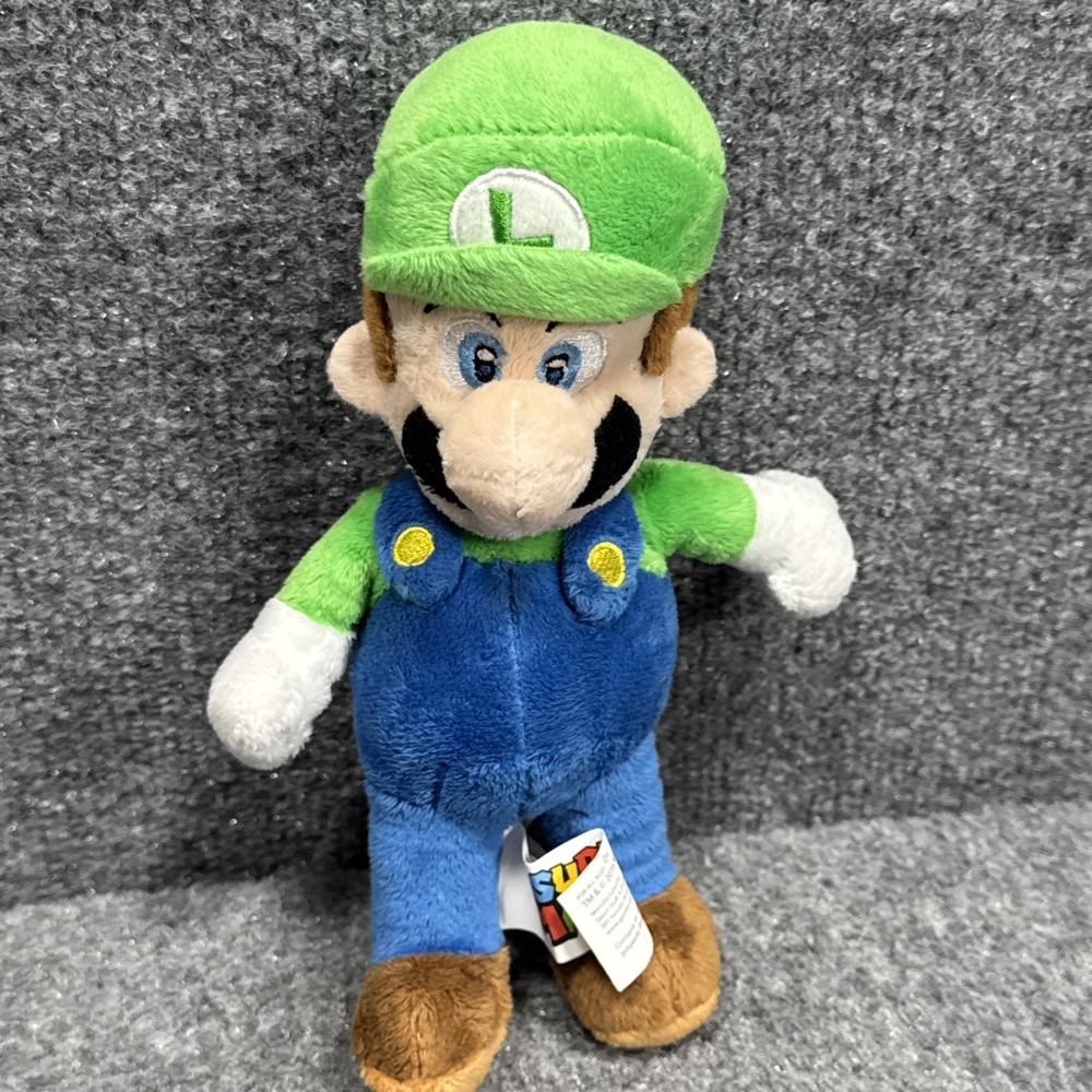 Nintendo Super Mario Luigi Plush Stuffed Doll Toy 9" 2016‎